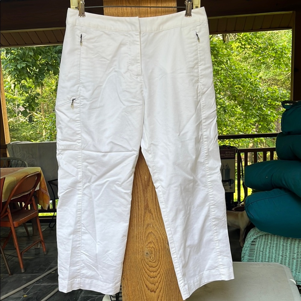White Adidas Capri Pants